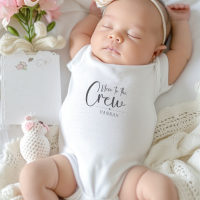 New to the crew - Babybody mit Namen