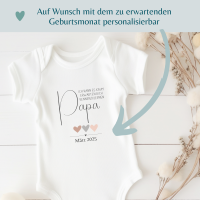 Babybody zur Schwangerschaftsverkündung für den Papa