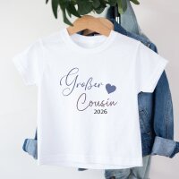 Cousinen Shirts - Große/Kleine Cousine & Großer/Kleiner Cousin - Elegant