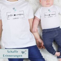 Cousinen Shirts - Große/Kleine Cousine & Großer/Kleiner Cousin - Ballons