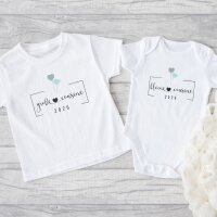 Cousinen Shirts - Große/Kleine Cousine & Großer/Kleiner Cousin - Ballons
