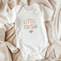 Cousinen Shirts - Große/Kleine Cousine & Großer/Kleiner Cousin - Bunte Schrift