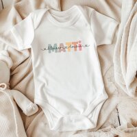 Cousinen Shirts - Große/Kleine Cousine & Großer/Kleiner Cousin - Bunter Namen