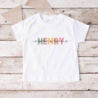 Cousinen Shirts - Große/Kleine Cousine & Großer/Kleiner Cousin - Bunter Namen