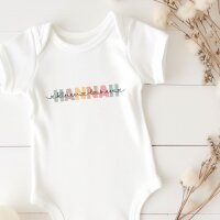 Cousinen Shirts - Große/Kleine Cousine & Großer/Kleiner Cousin - Bunter Namen