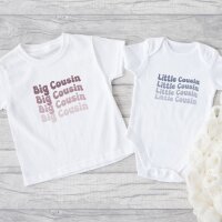 Cousinen Shirts - Große/Kleine Cousine & Großer/Kleiner Cousin - Little/Big Cousin