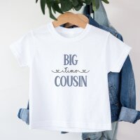 Cousinen Shirts - Große/Kleine Cousine & Großer/Kleiner Cousin - Big/Little Cousin blau/rosa