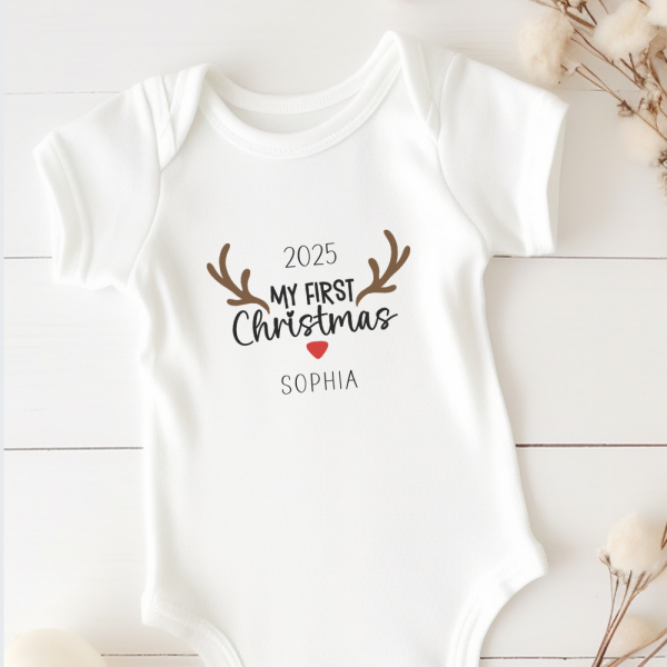 Personalisierter Weihnachtsbody - My first Christmas