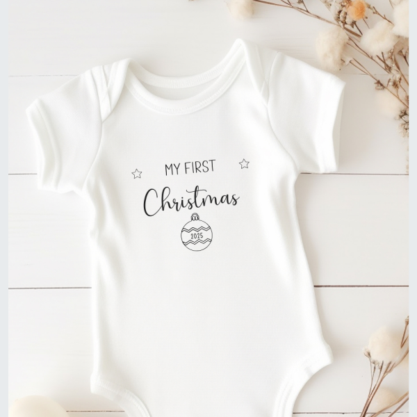 Personalisierter Weihnachtsbody - My first Christmas