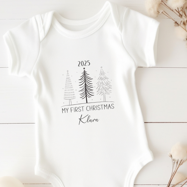 Personalisierter Weihnachtsbody für Babys – Erstes Weihnachtsfest - My first Christmas