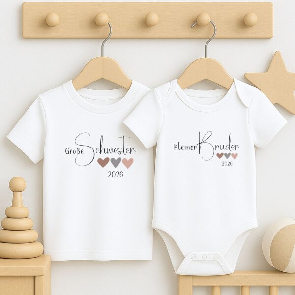 Geschwister Outfit - Große/Kleine Schwester & Großer/Kleiner Bruder