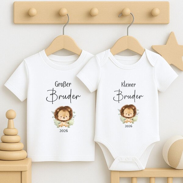 Geschwister Outfit - Große/Kleine Schwester & Großer/Kleiner Bruder - Löwe